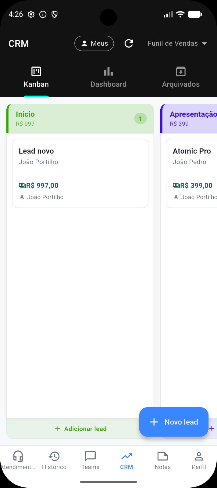 eztz desk App — CRM Mobile